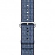 Apple - 38 mm-es, éjkék szőtt műanyag szíj