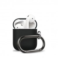 Elago - AirPods akasztós szilikon tok - Fekete