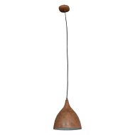 VINTAGE FÜGGESZTÉK 1*E27 40W FÉM ANTIKOLT TERRAKOTTA 22*22,6CM