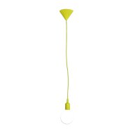 SZÍNES SZILIKON KÁBEL-FÜGG. 1*E27 60W ZÖLD 100CM