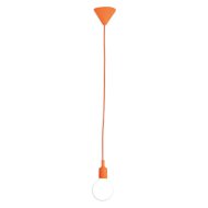 SZÍNES SZILIKON KÁBEL-FÜGG. 1*E27 60W NARANCS 100CM