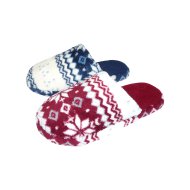 NŐI HÁZIPAPUCS HÓPELYHES, 36-41-IG, KÉK-BORDÓ, TEXTIL