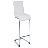 SINA BÁRSZÉK FEHÉR 2DB/CS! 44X103X57CM KRÓMOZOTT, BŐRHATÁSÚ Outlet