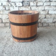 FADÉZSA KEMÉNYFÁBÓL 20X25X25CM FEKETE VASSAL VD25 Outlet