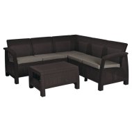 KERTI GARNITÚRA BAHAMAS RELAX SZETT RATTAN HAT.MŰA. BARNA Outlet