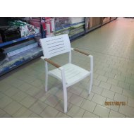 SZÉK PORT NELSON ALUMINIUM FEHÉR-TEAK SZÍN Outlet