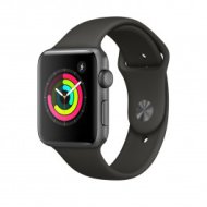 Apple Watch Series 3 - 42 mm-es, Asztroszürke alumíniumtok szürke sportszíjjal