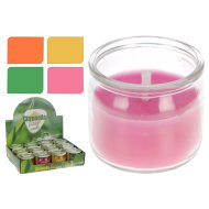 CITRONELLA GYERTYA ÜVEG TARTÓBAN 6,5X5,2CM 4FÉLE SZÍNBEN Outlet