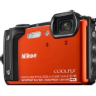 CoolPix W300 narancs digitális fényképezőgép, Holiday Kit