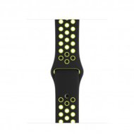 Apple - 38 mm-es, fekete–neonzöld Nike sportszíj