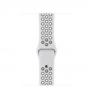 Apple - 42 mm-es Nike sportszíj - Platinaszín-Fekete