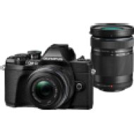 E-M10 Mark III fekete + EZ-M1442 II R fekete + EZ-M4015 R fekete Kit