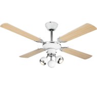 MENNYEZETI VENTILÁTOR 3XGU10 LED40W D:107CM KRÓM/FEHÉR VÁZ,F.MDF LAPÁT