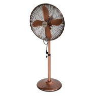 ÁLLÓ VENTILÁTOR RETRO 45CM 60W RÉZ 3SEB.FOKOZAT,OSZCILLÁLÁS,64-125CM Outlet
