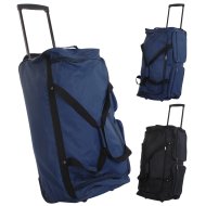 UTAZÓTÁSKA GURULÓS FEKETE VAGY KÉK 75X35X32CM POLIÉSZTER, ZIPPZÁROS Outlet