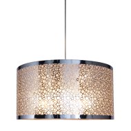 METAL FÜGGESZTÉK KRÓM M: 19 CM ÁTM:40 CM +KÁBEL