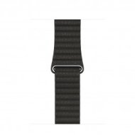 Apple - 42 mm-es, szénszürke bőrszíj – Nagy