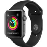 Watch Series 3 - 38mm asztroszürke alumíniumtok fekete sportszíjjal (mqkv2mp/a)