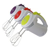 KÉZI MIXER KE-8002, 200W, 5 SEB, PIROS/LILA/ZÖLD SZÍNBEN