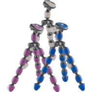 Alpha 300 flexibilis lábú miniállvány, 3 féle színben (szürke, lila, kék)