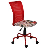 IRODAI FORGÓSZÉK 43X93-103X54CM PIROS/MINTÁS ÜLŐFELÜLET (100KG) Outlet