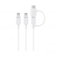 EP-MN930GWEGWW Multi Charging Cable - White3 Micro USB Plugs / 1 Micro USB Connector (USB Type-C to Micro USB)