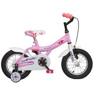 GYERMEK KERÉKPÁR 12-ES LÁNY MINI FUN,TÁMASZTÓ KEREKEKKEL