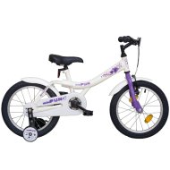 GYERMEK KERÉKPÁR 16-OS LÁNY MINI FUN,TÁMASZTÓ KEREKEKKEL