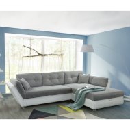 JAVA SAROKKANAPÉ 297X207CM FEKVŐF.:153X240CM SZÜRKE/FEKETE