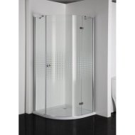 SIMPLYFLEX ZUHANYKABIN 90X90X195 CM ÍVES, TÁLCA NÉLKÜL, 5 MM *KAP* Outlet