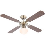 MENNYEZETI VENTILÁTOR E27 60W 230V BRONZ TEST,TÖLGY RATTAN MDF LAPÁT Outlet