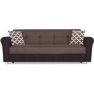 FABELLO KANAPÉ 234X93X88CM BARNA SZÖVET+PU FF:115X185CM Outlet