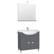 MOON-N ANTHRACITE 67 KOMPLETT FÜRDŐSZOBABÚTOR 65X455X45,5CM 2AJTÓ