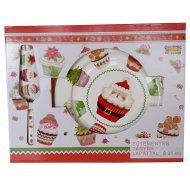 KARÁCSONYI SÜTEMÉNYESTÁNYÉR 25CM MUFFINOS + LAPÁT, PORCELÁN Outlet