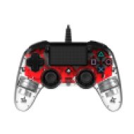 Nacon vezetékes kontroller, halványpiros (PlayStation 4)