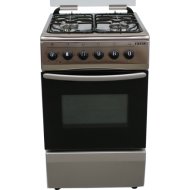 FIESTA KOMBI 4-GÁZÉGŐS TŰZHELY 50X60X85CM INOX/SZÜRKE, 50X60X85CM