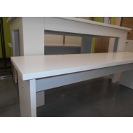 MÜNCHEN ÉTKEZŐSZETT PADDAL FEHÉR 140X75X80CM,140X45X37 Outlet