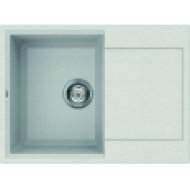 Easy 135 G52 Bianco gránit mosogatótálca, 1 medence csepegtetővel