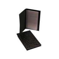 OKIRATTARTÓ FÜZET F 19X12X2CM MŰBŐR FEKETE (DESM1931A-KF) Outlet