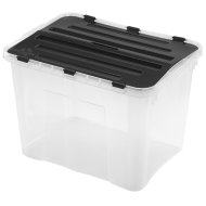 DRAGONBOX TÁROLÓ DOBOZ 42L-ES 49X36X34CM, SZÉTNYITHATÓ FEDELES