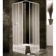 SZÖGLETES ZUHANYKABIN 90X90X180CM FEHÉR PLEXI TÁLCA NÉLKÜL K/068-101A Outlet