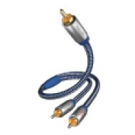 Premium Y-Subwoofer Kábel, RCA-2*RCA, 2,0 m (0040802)