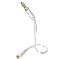 Star MP3 Audio 3.5 Jack-3.5 Jack hosszabbító kábel, 5,0 m, fehér (00310505)