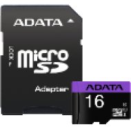 Micro SDHC kártya 16GB class 10 UHS-I (AUSDH16GUICL10-RA1)