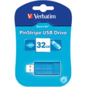 Pin Stripe 32 GB USB 2.0 pendrive karibikék