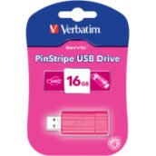 Pin Stripe 16 GB USB 2.0 pendrive ciklámen