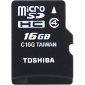 microSDHC 16GB kártya Class4 + adapter