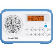 PR-D18W/B AM / FM-Sztereó szintézeres hordozható rádió (kék)