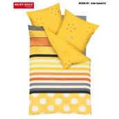Kaeppel – Sárga mintás szatén ágyneműhuzat