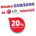 Minden Samsung és LG tv óriási kedvezménnyel a Tescóban!